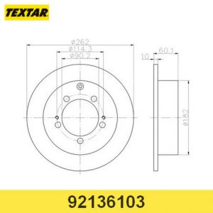 Диск тормозной задний