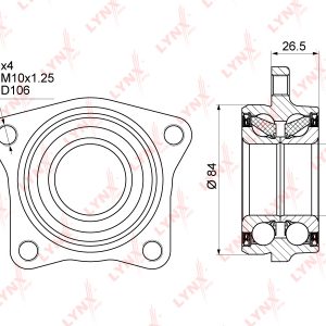 Подшипник передней ступицы