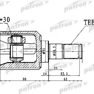 ШРУС внутренний передний