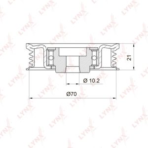 Ролик-натяжитель ручейкового ремня