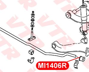Втулка (сайлентблок) переднего стабилизатора
