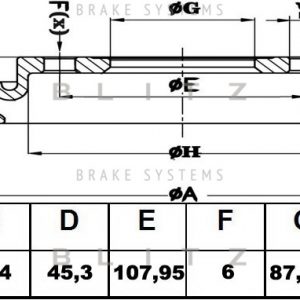 Диск тормозной передний вентилируемый