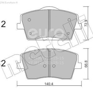 Колодки тормозные передние к-кт