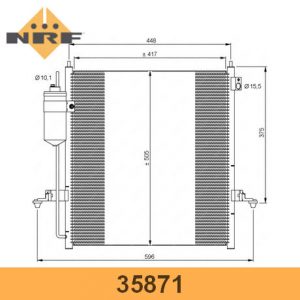 Радиатор кондиционера (конденсер)
