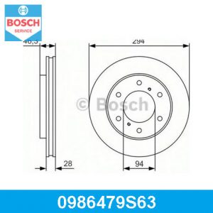 Диск тормозной передний вентилируемый