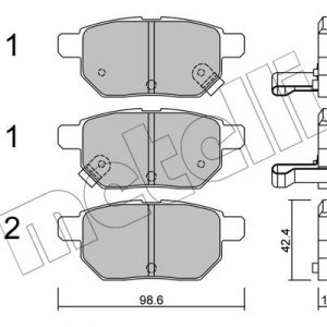 Колодки тормозные задние дисковые к-кт