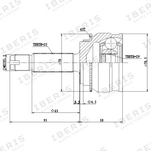ШРУС наружный передний