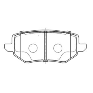 Колодки тормозные задние дисковые к-кт
