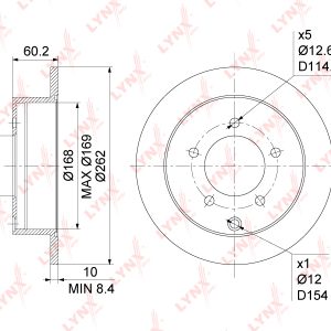 Диск тормозной задний