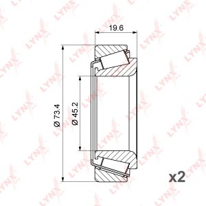 Подшипник ступицы (к-кт)