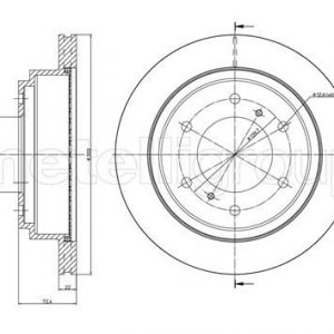 Диск тормозной задний