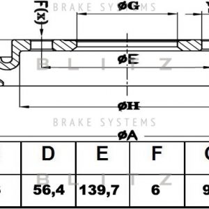 Диск тормозной передний вентилируемый