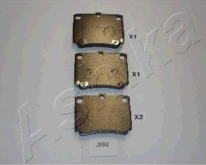 Колодки тормозные задние дисковые к-кт