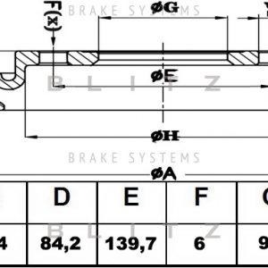 Диск тормозной задний