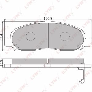Колодки тормозные передние к-кт