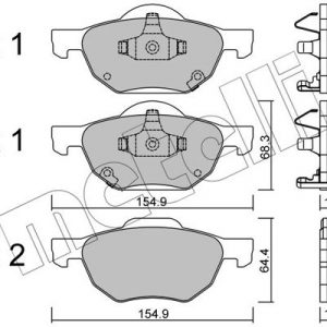 Колодки тормозные передние к-кт