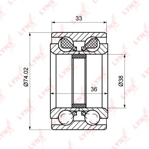 Подшипник передней ступицы