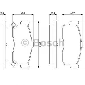 Колодки тормозные задние дисковые к-кт