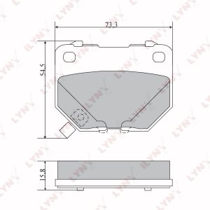 Колодки тормозные задние дисковые к-кт