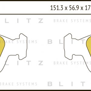 Колодки тормозные передние к-кт
