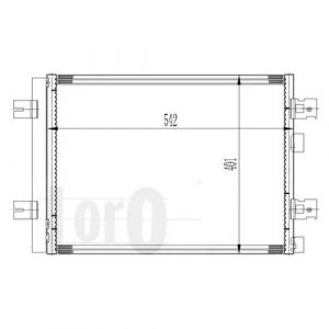 Радиатор кондиционера (конденсер)