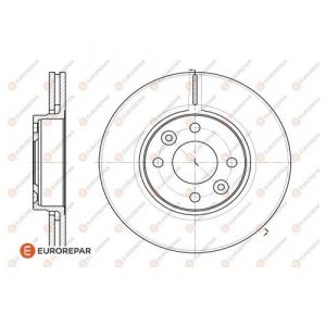 Диск тормозной передний к-кт
