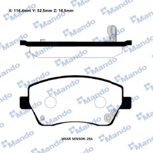Колодки тормозные передние к-кт