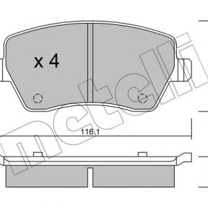 Колодки тормозные передние к-кт
