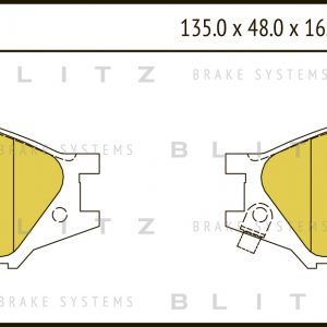 Колодки тормозные передние к-кт