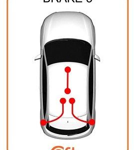 Трос стояночного тормоза левый