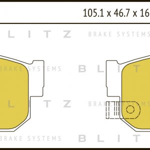 Колодки тормозные задние дисковые к-кт