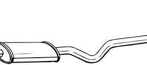 Глушитель средняя часть