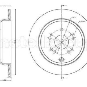 Диск тормозной задний