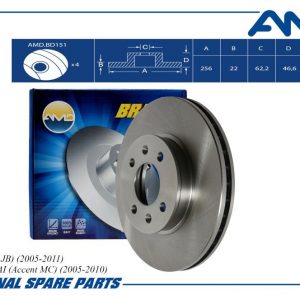 Диск тормозной передний вентилируемый