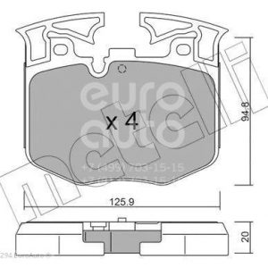 Колодки тормозные передние к-кт