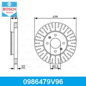 Диск тормозной передний вентилируемый