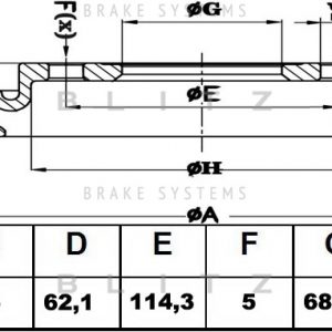 Диск тормозной задний