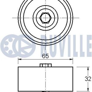 Ролик-натяжитель ручейкового ремня