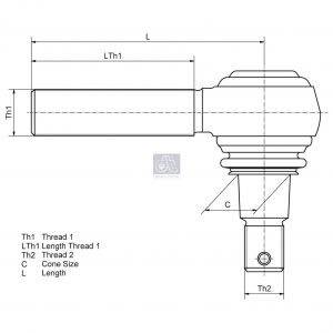 Наконечник рулевой левый