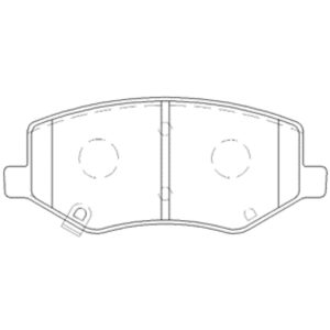Колодки тормозные передние к-кт