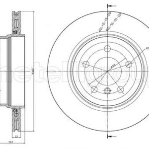 Диск тормозной задний