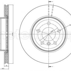 Диск тормозной передний вентилируемый