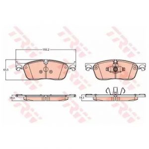 Колодки тормозные передние к-кт