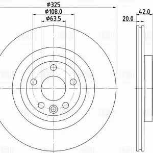 Диск тормозной задний