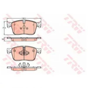 Колодки тормозные передние к-кт