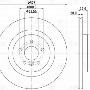 Диск тормозной задний