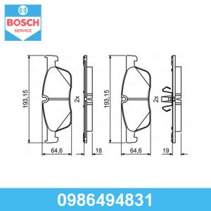 Колодки тормозные передние к-кт