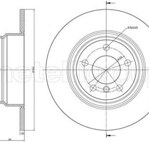 Диск тормозной задний