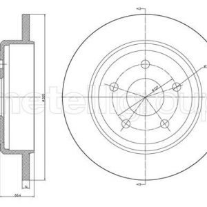 Диск тормозной задний