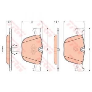 Колодки тормозные задние дисковые к-кт
